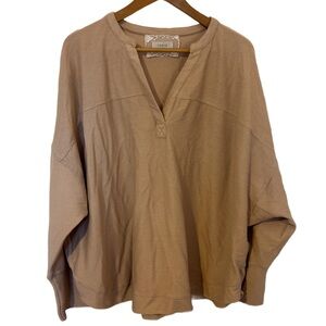 Women’s Cupio Brown V-Neck Tunic Size 3X